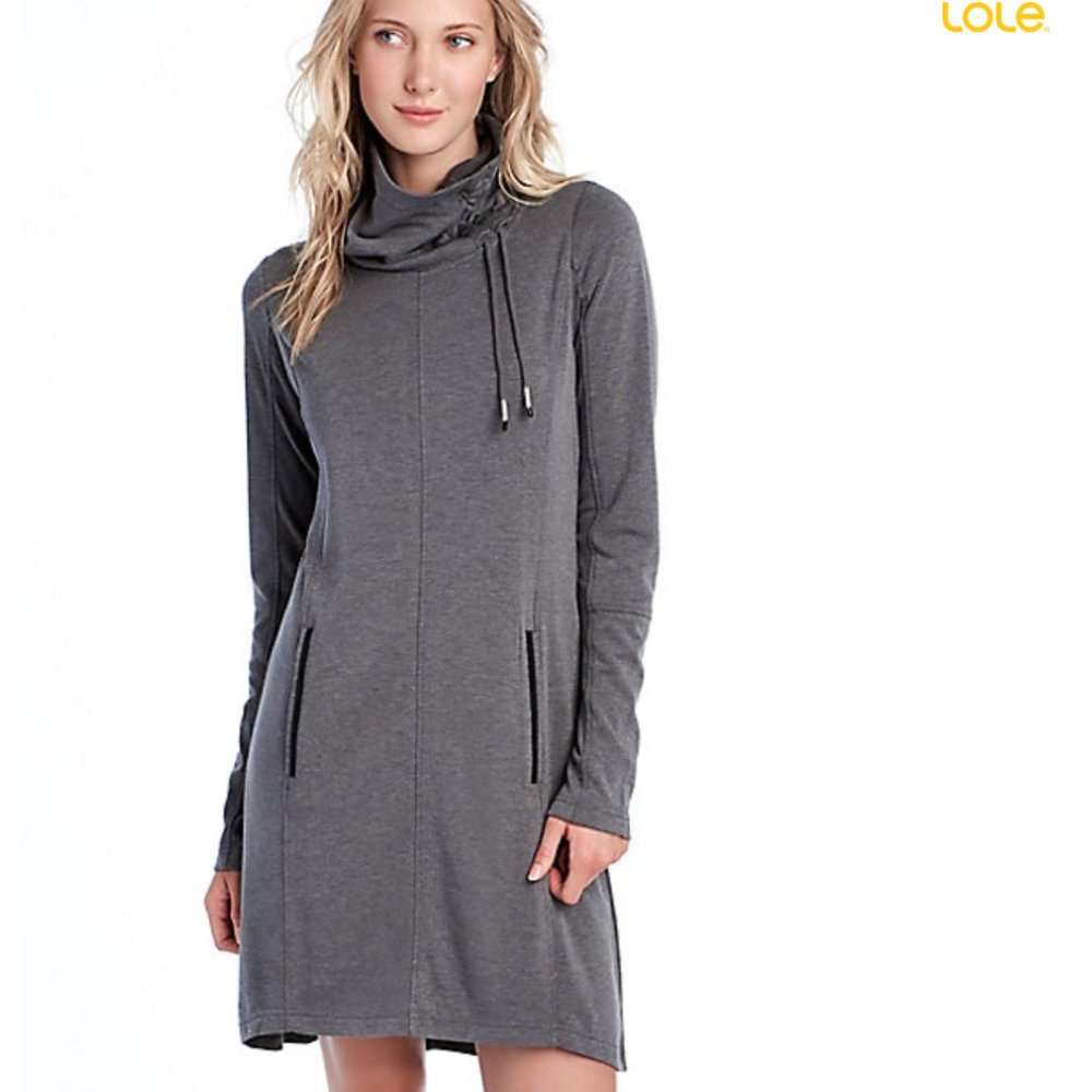 LOLE cowl neck Athletic sweater dress Womens size S/P